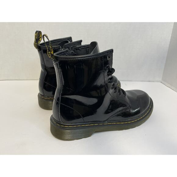 Dr. Martens 1460 J Patent Leather Black Boots Youth 5 Women 7 Doc Martens - Picture 12 of 16